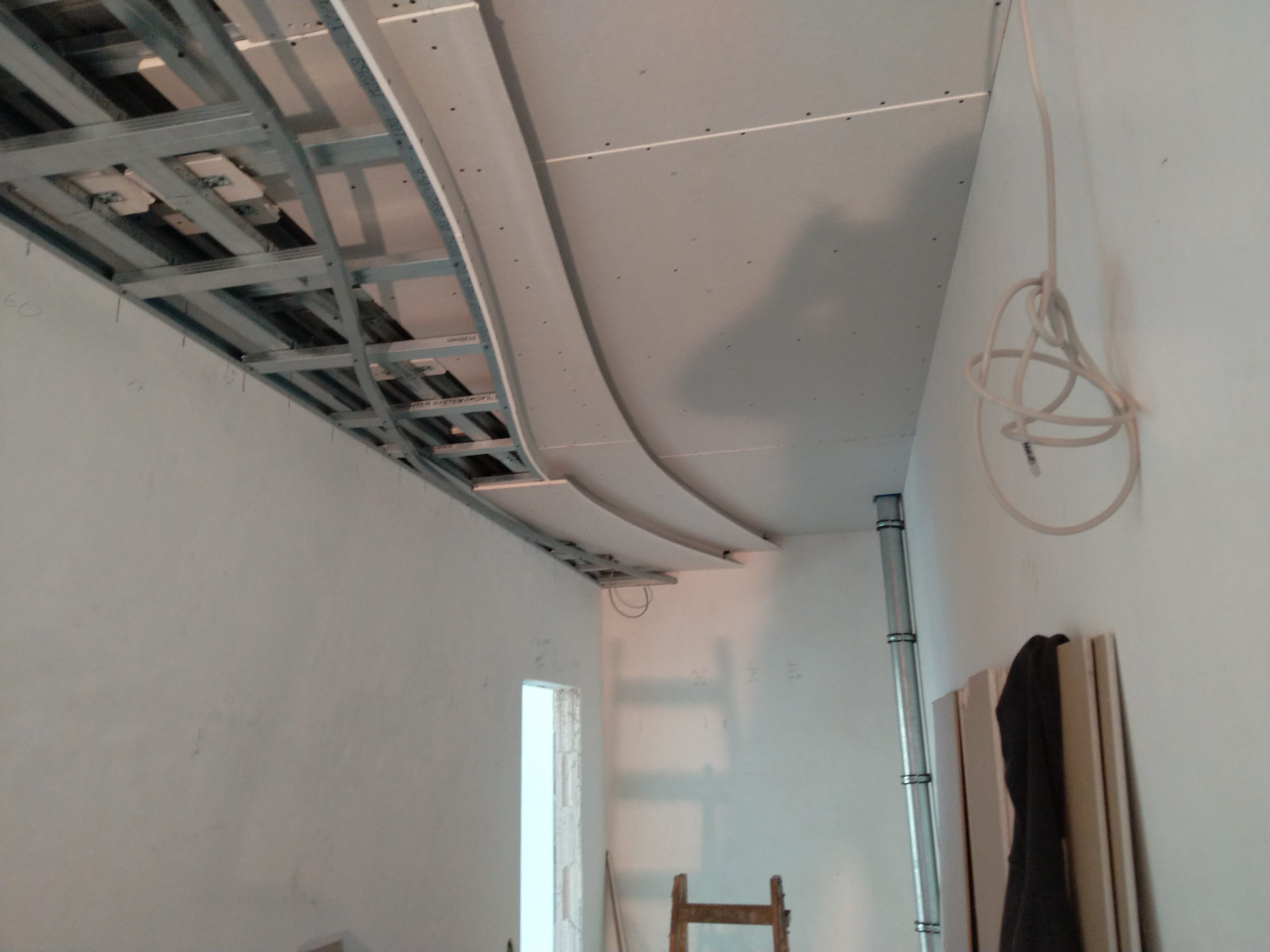 Fertig verspachtelte Lichtvoute